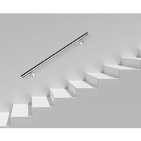 Edelstahl Handlauf Treppengeländer Geländer und Handläufe Wandhandlauf Wand Treppe Wandhalterung Innen & Außen 80 cm - Vingo von VINGO