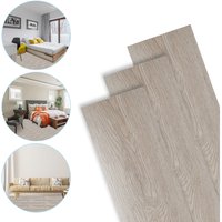 PVC Bodenbelag Vinylboden Selbstklebend mit Holz-Optik, 7 Stück 0.975m² Vinyl Klebefliesen Bodenfliesen Selbstklebend, PVC Boden Rutschfest von RANDACO