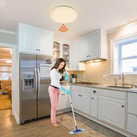 Randaco 12W LED Deckenleuchte mit Bewegungsmelder Wohnzimmerlampe Sensor Energiesparend von RANDACO