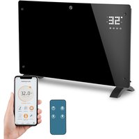 Randaco 2000W Glaskonvektor Glasheizung WiFi-APP Funktion Inkl Elektroheizung Stand-oder✓LED-Display ✓24h Timer ✓Wand Heizung ✓Touchscreen von RANDACO