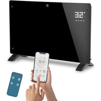 Randaco Elektroheizung Konvektor-Heizung Glas-Konvektor Mit LCD Display App-Steuerung Offene Fenster Erkennung 2000W von RANDACO