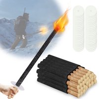 Randaco Fackeln Wachsfackel mit Langem Griff Handschutz Gartenfackeln Set 100 Stück Brennzeit 45 Min von RANDACO