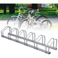 Swanew - Fahrradständer Mehrfach-Ständer für 2/3/4/5/6 Fahrräder Verzinkt Fahrradhalter Boden Wand Montage(6-fach) von SWANEW