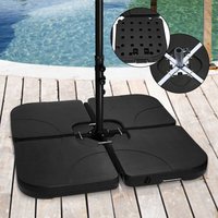 Hengda Sonnenschirmständer füllbar Ständer schwarz Schirmständer Schirmstände bis 80kg von RANDACO