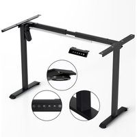 Randaco Höhenverstellbarer Schreibtisch 70-115cm Elektrisch Tischgestell mit 4 Memory-Steuerung Gestell für Schreibtisch - Schwarz von RANDACO