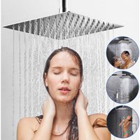 Duschkopf Kopfbrause Edelstahl Regendusche Regenbrause Wellness Brausekopf V304 20cm - Silber - Vingo von VINGO