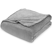 Randaco Kuscheldecke Flanell Wohndecke Decke Universell Sofa Garten Unterwegs Grau 240 x 220 cm Super soft von RANDACO