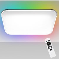 TolleTour LED-Deckenleuchte Bad Deckenleuchte Küche Wohnzimmer IP44 RGB 24W - Weiß von TOLLETOUR