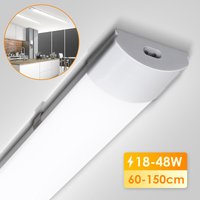 Led Feuchtraumleuchte Werkstatt Deckenleuchte Neutralweiß Keller 150 cm - Weiß - Vingo von VINGO