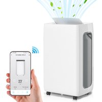 Randaco Mobile Luftentfeuchter 26L/Tag WiFi mit 2 Geschwindigkeiten, Raumentfeuchter 43dB, Lufttrockner inkl. 4L Wassertank & 24H Timer Entfeuchter, von RANDACO