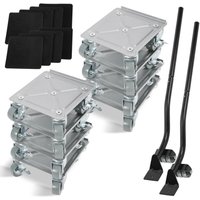 Randaco Möbelroller 8x Transportroller Möbelroller Schwerlastrollen Möbelhund Rollbrett Umzugsset 500kg mit Lenkungsrollen für alle Böden Randaco Möbelroller 8x Transportroller Möbelroller Schwerlastrollen Möbelhund Rollbrett Umzugsset 500kg mit Lenkungsrollen für alle Böden von RANDACO