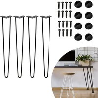 Randaco Tischbeine 4er Set Hairpin Leg Haarnadelbeine Tischgestell Tisch Tischkufen Legs Esstisch Harpins Tischbein 2 Streben Schwarz - 72 cm Randaco Tischbeine 4er Set Hairpin Leg Haarnadelbeine Tischgestell Tisch Tischkufen Legs Esstisch Harpins Tischbein 2 Streben Schwarz - 72 cm von RANDACO
