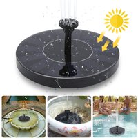 TolleTour Solar Springbrunnen Gartenpumpen Solarpumpe 190L/h Solar Fontäne. 7V 1.5W Solarpumpe Solar Wasserspiel Fontäne Pumpe. Garten von RANDACO