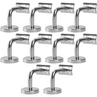 Randaco - swanew Handlaufträger 10x Handlaufhalter Edelstahl Handlauf Wandhalter Holz Geländer Flach mit Abdeckrosette Randaco - swanew Handlaufträger 10x Handlaufhalter Edelstahl Handlauf Wandhalter Holz Geländer Flach mit Abdeckrosette von RANDACO