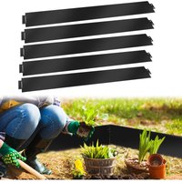 Randaco - swanew Rasenkante Metall Beeteinfassung Mähkante Verzinkt Wegbegrenzung Beetumrandung Palisade Schwarz 100x15cm 50m Randaco - swanew Rasenkante Metall Beeteinfassung Mähkante Verzinkt Wegbegrenzung Beetumrandung Palisade Schwarz 100x15cm 50m von RANDACO