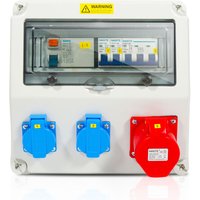 Randaco - swanew Stromverteiler Baustromverteiler Verteiler Wandverteiler cee Kraftstrom Steckdose IP44 für Baustelle 1X16A 2x230V mit ls+fi Randaco - swanew Stromverteiler Baustromverteiler Verteiler Wandverteiler cee Kraftstrom Steckdose IP44 für Baustelle 1X16A 2x230V mit ls+fi von RANDACO