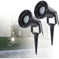 Vingo 2er Pack Gartenstrahler mit Erdspieß 4W GU10 led IP65 Wasserdicht Gartenbeleuchtung mit Stecker Warmweiß 3000K Außenleuchte für Vingo 2er Pack Gartenstrahler mit Erdspieß 4W GU10 led IP65 Wasserdicht Gartenbeleuchtung mit Stecker Warmweiß 3000K Außenleuchte für von RANDACO