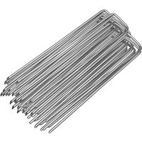 Randaco - swanew 100er Erdanker Heringe Verzinkt 15x2.5cm Bodenanker Erdnagel Heringe Erdnägel von RANDACO