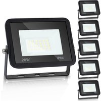 Swanew 5X led Fluter Flutlicht Strahler 20W Scheinwerfer Baustrahler Außen Lampe IP65 Warmweiß Swanew 5X led Fluter Flutlicht Strahler 20W Scheinwerfer Baustrahler Außen Lampe IP65 Warmweiß von RANDACO