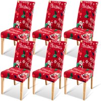 Weihnachten Stuhlhussen,Stuhlbezug Festlich Husse Dekoration Protector Chair Cover Party Restaurant stuhlüberzug 6er Set Weihnachten Stuhlhussen,Stuhlbezug Festlich Husse Dekoration Protector Chair Cover Party Restaurant stuhlüberzug 6er Set von RANDACO
