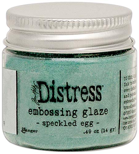 RANGER INDUSTRIES TDE73819 Tim Holtz Distress – Prägeglasur – gesprenkeltes Ei, 1 oz von Ranger