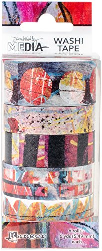 Ranger Dina Wakley Washi-Tape, 2-6 Rollen, 13 x 5.2 x 5.2 cm von Ranger