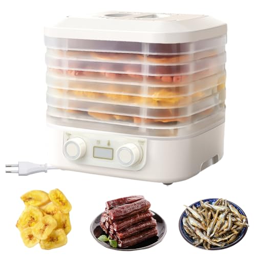 RANJIMA Dörrautomat, Dörrgerät mit 5 Stock Einlegeboden Food Dehydrator Dörrautomat mit Temperaturregler 35~70℃ Timer Dörrgerät Lebensmittel Obst Trockner für Lebensmittel Fleisch Gemüse Früchte RANJIMA Dörrautomat, Dörrgerät mit 5 Stock Einlegeboden Food Dehydrator Dörrautomat mit Temperaturregler 35~70℃ Timer Dörrgerät Lebensmittel Obst Trockner für Lebensmittel Fleisch Gemüse Früchte von RANJIMA