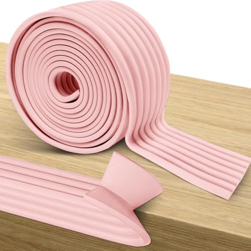 RANJIMA Kantenschutz Selbstklebend, Kantenschutz Baby Schaumstoff, 5M Weichem Extra Breit Klebe Eckenschutz Baby Schaumstoff Kantenumleimer Selbstklebend Tischkantenschutz für Verschiedene Möbel, Rosa von RANJIMA
