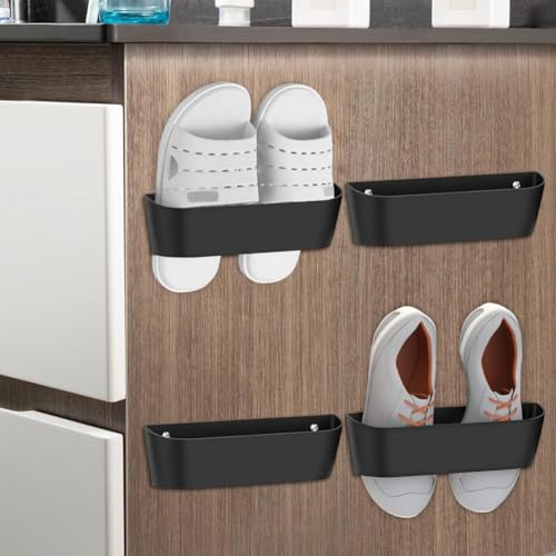 RANJIMA Schuhhalter Wand Wohnmobil, Schuhorganizer Camping mit Ohne Bohren Selbstklebend oder Bohren, Tür Schuhaufhänger, Schuhregal zur Wandmontage für Wohnmobil,Camping,Badezimmer,Wohnzimmer RANJIMA Schuhhalter Wand Wohnmobil, Schuhorganizer Camping mit Ohne Bohren Selbstklebend oder Bohren, Tür Schuhaufhänger, Schuhregal zur Wandmontage für Wohnmobil,Camping,Badezimmer,Wohnzimmer von RANJIMA