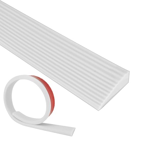 RANJIMA Türschwellenrampe, Rollstuhlrampe 100 x 5,5 x 1.6cm, Übergangsprofil Selbstklebend, Silikon Schwellenrampe, rutschfeste Rollstuhl-Rampe, Rampe Türschwelle für Türschwellen,Badezimmer,Böden von RANJIMA
