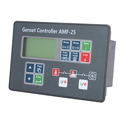 AMF-25 Genset Controller Dieselgenerator Selbststartsteuerung Bildschirm Maschinensteuerung für Dieselgenerator DC 8-35V,Dynamo von Hilitand