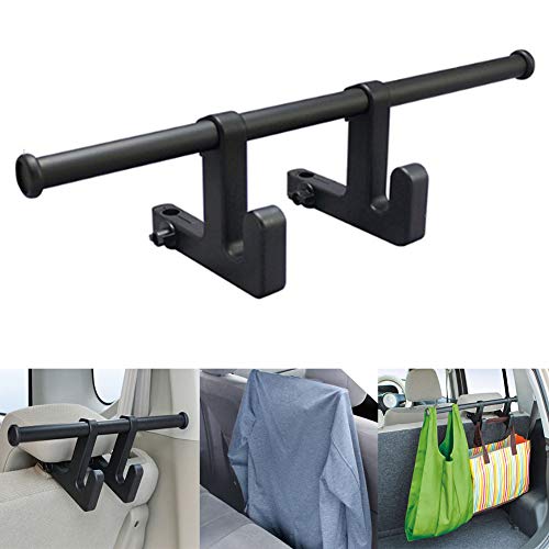 Auto Metall ABS Sitz Kleiderständer Kleiderbügel, Auto Kopfstütze Kleiderbügel Mit Aufbewahrungshaken & Multifunktionsanzüge Jacken Halter Finishing von RANRANHOME