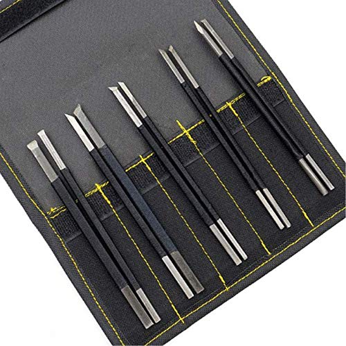 Stone Carving Tool 10-Tlg. Carving-Meißel/Messersets Aus Kohlenstoffstahl, Härte HRC70 Mit Aufbewahrungstasche, Für Engraver Apprentic von RANRANHOME