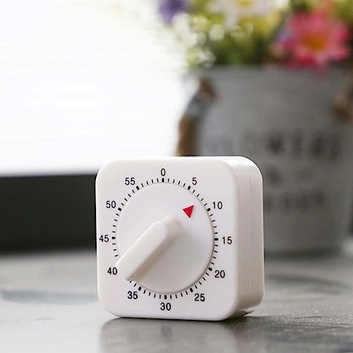 1 x Küchen-Timer, 1 Stunde 60 Minuten Countdown-Alarm-Erinnerung, mechanischer Küchen-Koch-Timer, Spiel-Alarm, Countdown-Timer-Werkzeug von RANRAO