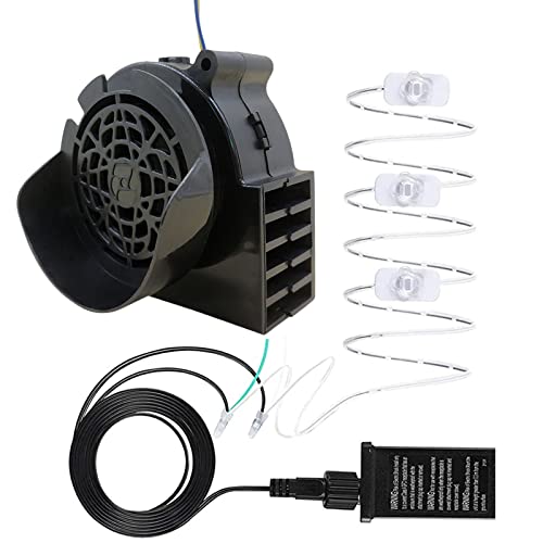 RANRAO 12V 0,5A Ventilator-Gebläsemotor mit 3 LEDs Lig, für aufblasbare Gartendekoration von RANRAO