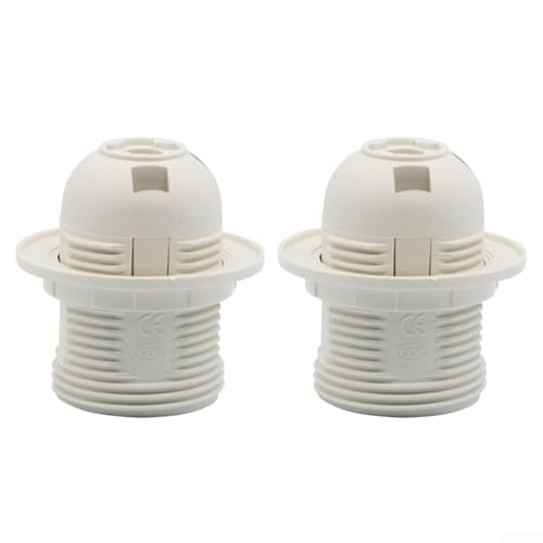 2 Stück E27-Lampenfassungen zur Verwendung mit Tischlampen und Pendelleuchten, kompatibel mit Standard-E27-Schraubbirnen für DIY-Beleuchtung und Reparatur-Reparatur von RANRAO