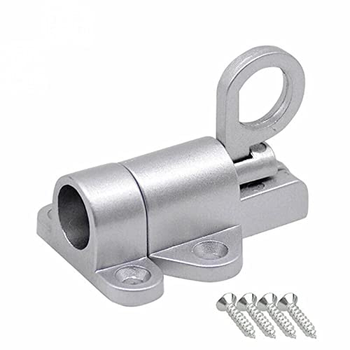 RANRAO Türriegel,Aluminiumlegierung Automatische Verriegelung Türriegel,Federverriegelung,Automatische Türriegel,Bounce Türriegel,Spring Bounce Türschraube,Mit Schrauben,Geeignet für Fenster,Toilette von RANRAO