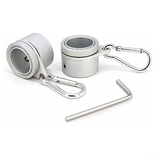 2PCS Fahnenmast-Ring, Aluminiumlegierung Für 0,75-1 In Pole 360 ° Rotierende Anti-Wrap, Fahnenmast Basis Montage Kit Zubehör von RANRAO