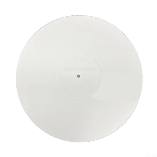 30,5 cm Acryl-Schleifmatte für Phonograph-Plattenspieler, Vinyl, 3 mm, antistatische LP-Matte, Acryl-Plattenspieler-Unterlage für Vinyl-LP-Plattenspieler (weiß) von RANRAO