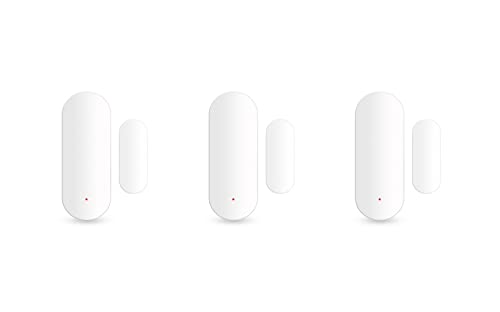 3x WiFi Smart Türsensor, Tür-Fenstersensor–Tuya drahtloser Türfenster Sensor Alarm App Push Benachrichtigungen,kabelloser Fensterkontakt-Sensor für Heimsicherheit,Unterstützung Alexa Google Assistant von RANRAO