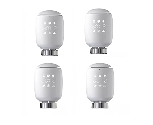 4 Stück Zigbee Smart Heizkörperthermostat Elektronisch - Smart Programmierbares WLAN Erweiterbares Heizkörperthermostatventil - Thermostat heizung Digital - Kompatibel für Google-Home und AIexa 4 Stück Zigbee Smart Heizkörperthermostat Elektronisch - Smart Programmierbares WLAN Erweiterbares Heizkörperthermostatventil - Thermostat heizung Digital - Kompatibel für Google-Home und AIexa von RANRAO