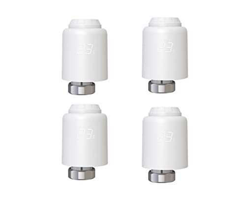 4 Stück Zigbee Smartes Heizkörperthermostat Elektronisch, Smart Programmierbares Heizkörperthermostatventil, Thermostat heizung Digital, Heizkosten sparen, Kompatibel für Google-Home und AIexa 4 Stück Zigbee Smartes Heizkörperthermostat Elektronisch, Smart Programmierbares Heizkörperthermostatventil, Thermostat heizung Digital, Heizkosten sparen, Kompatibel für Google-Home und AIexa von RANRAO