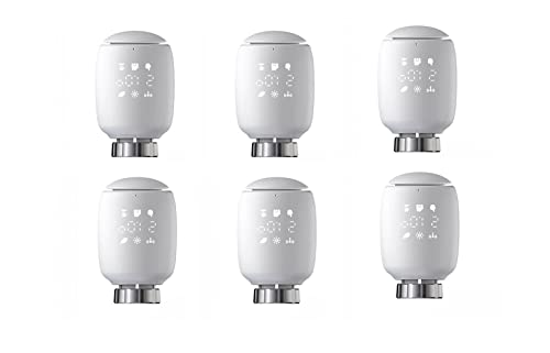 6 Stück Zigbee Smart Heizkörperthermostat Elektronisch - Smart Programmierbares WLAN Erweiterbares Heizkörperthermostatventil - Thermostat heizung Digital - Kompatibel für Google-Home und AIexa 6 Stück Zigbee Smart Heizkörperthermostat Elektronisch - Smart Programmierbares WLAN Erweiterbares Heizkörperthermostatventil - Thermostat heizung Digital - Kompatibel für Google-Home und AIexa von RANRAO