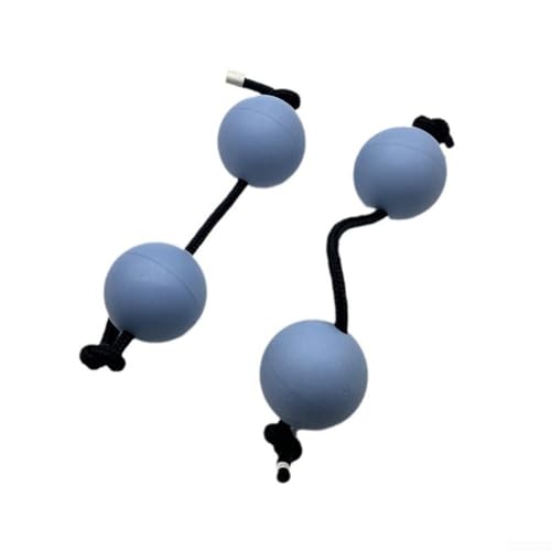 Aslatuas Rhythmischer Ball, Sandeier Asalato African Shakers Rhythmus Fingerspitzenball Eier-Shaker Doppelkürbis Percussion Instrument (Blau) von RANRAO