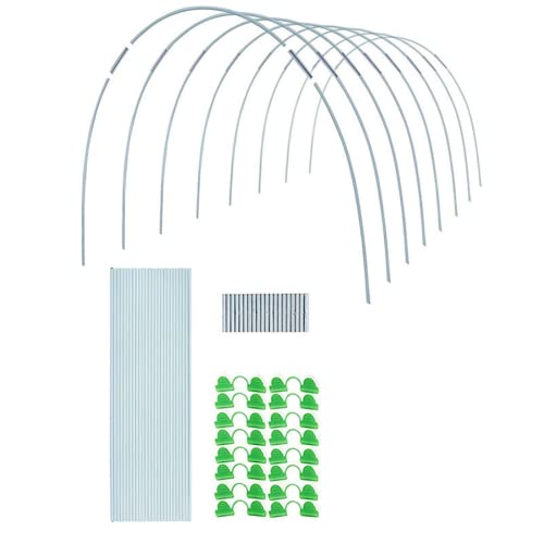 DIY Hoops Grow Tunnel, DIY Pflanzenunterstützung Fiberglas Stützreifen Rahmen Gewächshaus Reifen Für Gartenpflanzen Hochbeete Unterstützung von RANRAO