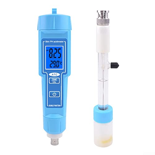 Digitaler pH-Tester, hohe Empfindlichkeit, wasserdicht, pH-Messgerät, Thermometer, Stift für Lebensmittel, Boden, Obst, Fleisch, Labor, digitaler Säure-PH-Tester von RANRAO