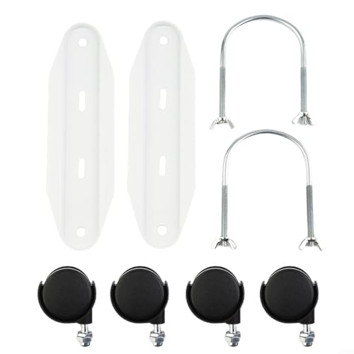 2x Standfüße für Ölradiator, Elektrische Heizung Unterstützung, universell Standfüße Ölradiator, Ersatzrollen Elektro Radiatoren HeizköRper StandfüßEn StandgeräT ElektroheizköRper Rollen - Schwarz von RANRAO