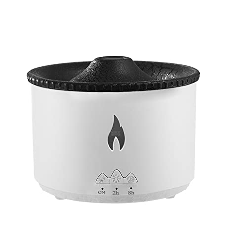 Flame Aroma Diffuser Luftbefeuchter, Flammen-Diffusor, Öl Diffuser mit Flamme Light Aroma Diffuser Maschine Hydration Befeuchter,geräuschloser Diffusor für ätherische Öle für Zuhause von RANRAO