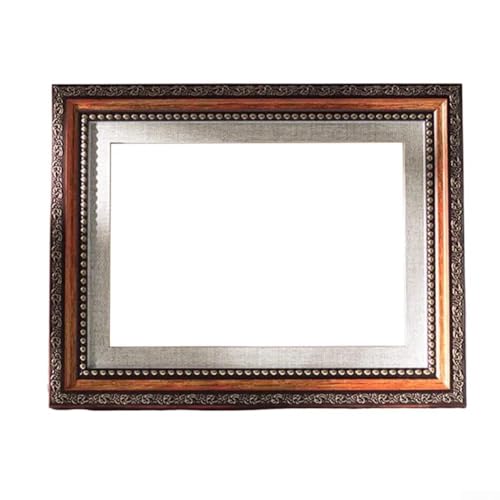 Für A4-Bilderrahmen, Retro-Design, Wandhalterung und Desktop-Display mit Holzrückwand und Kunststoffschale, geeignet für Fotos und Kunstwerke (rot) von RANRAO