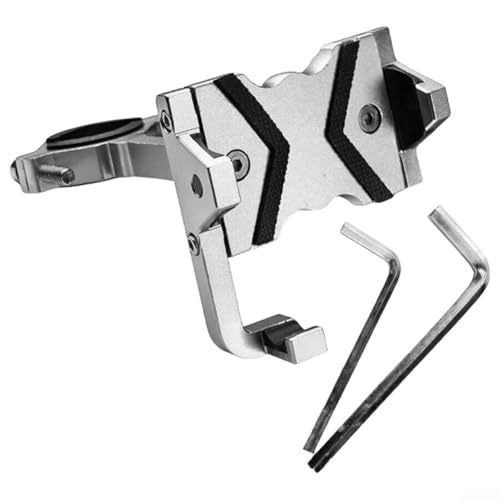 Handyhalterung für Elektrofahrzeuge und Motorräder, Aluminium-Legierung mit stoßfestem und verformungsbeständigem Design (Silber) von RANRAO
